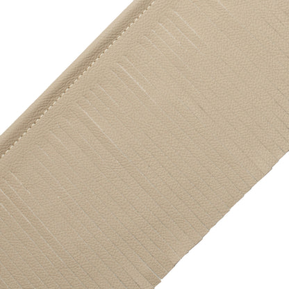 Toscana Leather Cut Fringe Trim by Samuel & Sons in Buff