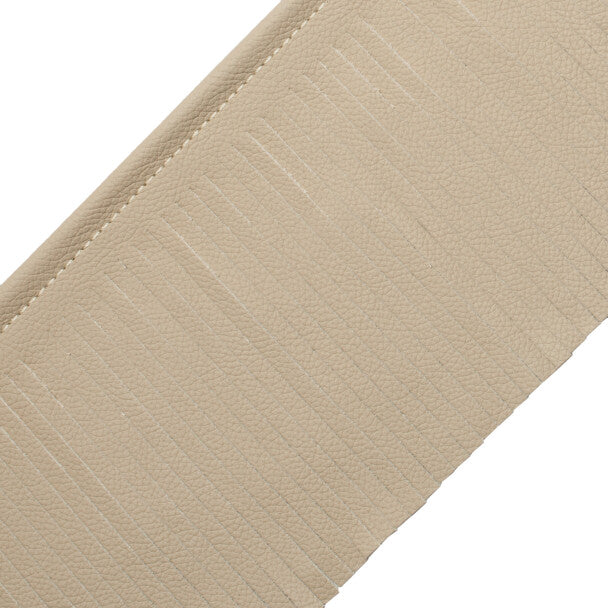 Toscana Leather Cut Fringe Trim by Samuel & Sons in Buff