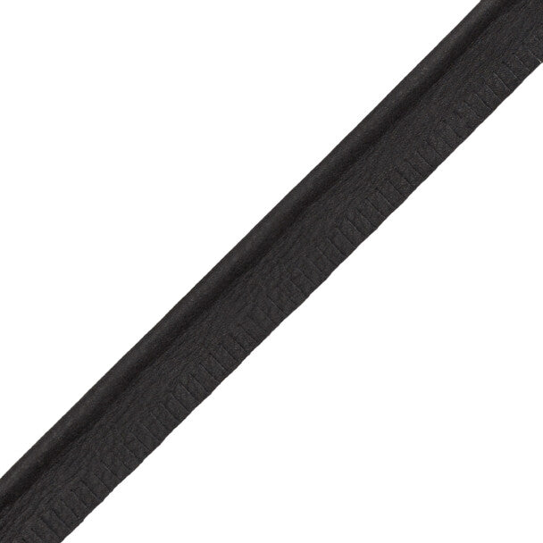 Toscana Nubuck Piping Trim by Samuel & Sons in Nero