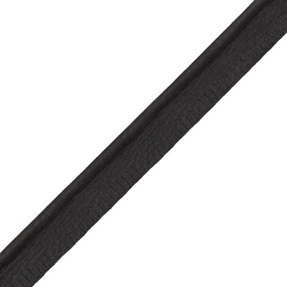 Toscana Nubuck Piping Trim by Samuel & Sons in Nero