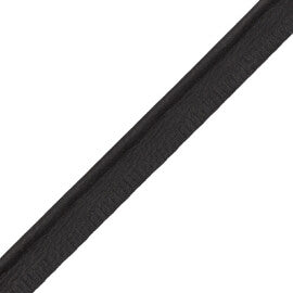 Toscana Nubuck Piping Trim by Samuel & Sons in Nero