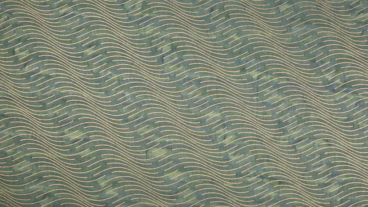 Onde Blue-green & gold texture