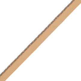 1/8" (3 Mm) Palais Cord With Tape Trim by Samuel & Sons in Oro