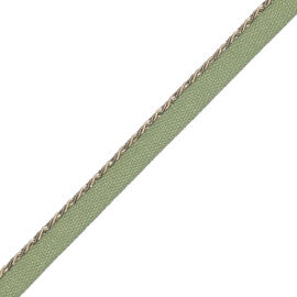 1/8" (3 Mm) Palais Cord With Tape Trim by Samuel & Sons in Vert