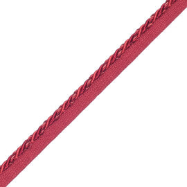 1/4" (5 Mm) Palais Cord With Tape Trim by Samuel & Sons in Claret