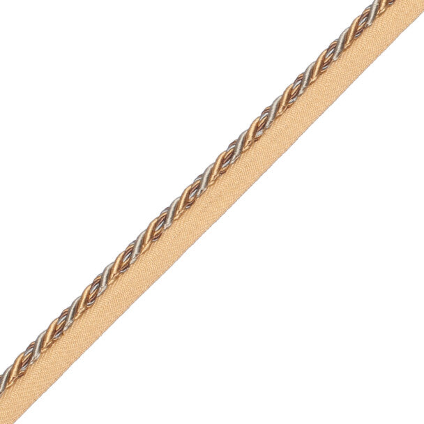 1/4" (5 Mm) Palais Cord With Tape Trim by Samuel & Sons in Oro