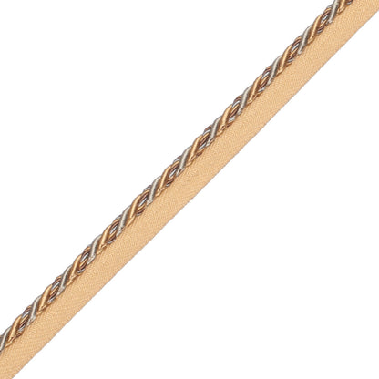 1/4" (5 Mm) Palais Cord With Tape Trim by Samuel & Sons in Oro
