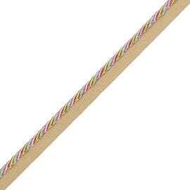 1/4" (5 Mm) Palais Cord With Tape Trim by Samuel & Sons in Jardin