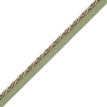 1/4" (5 Mm) Palais Cord With Tape Trim by Samuel & Sons in Vert