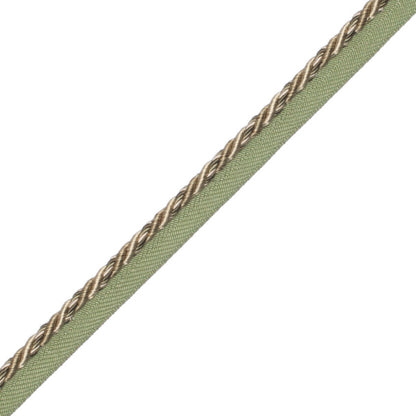 1/4" (5 Mm) Palais Cord With Tape Trim by Samuel & Sons in Vert