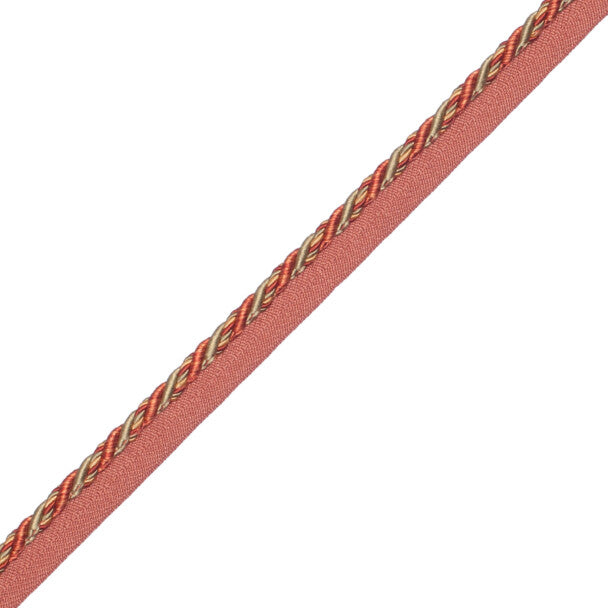 1/4" (5 Mm) Palais Cord With Tape Trim by Samuel & Sons in Terra