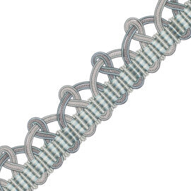 Palais Scalloped Braid Trim by Samuel & Sons in Minerale