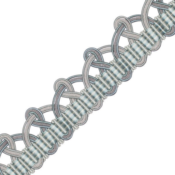 Palais Scalloped Braid Trim by Samuel & Sons in Minerale