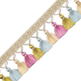 Palais Tassel Fringe Trim by Samuel & Sons in Jardin