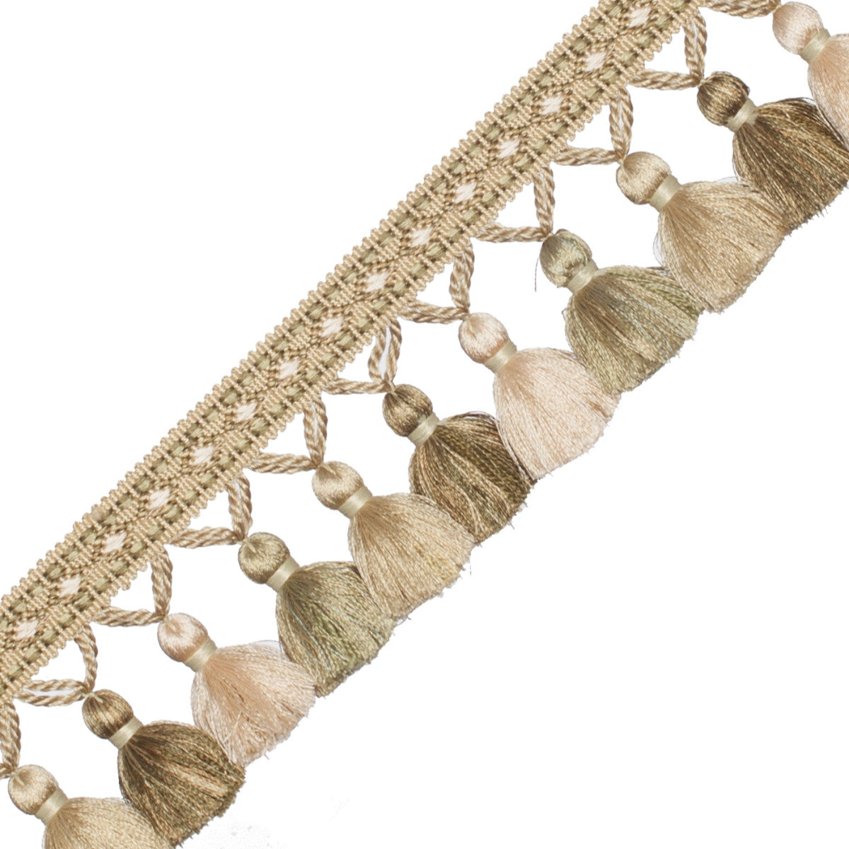 Palais Tassel Fringe Trim by Samuel & Sons in Vert