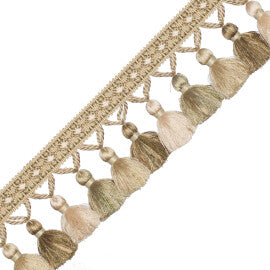 Palais Tassel Fringe Trim by Samuel & Sons in Vert