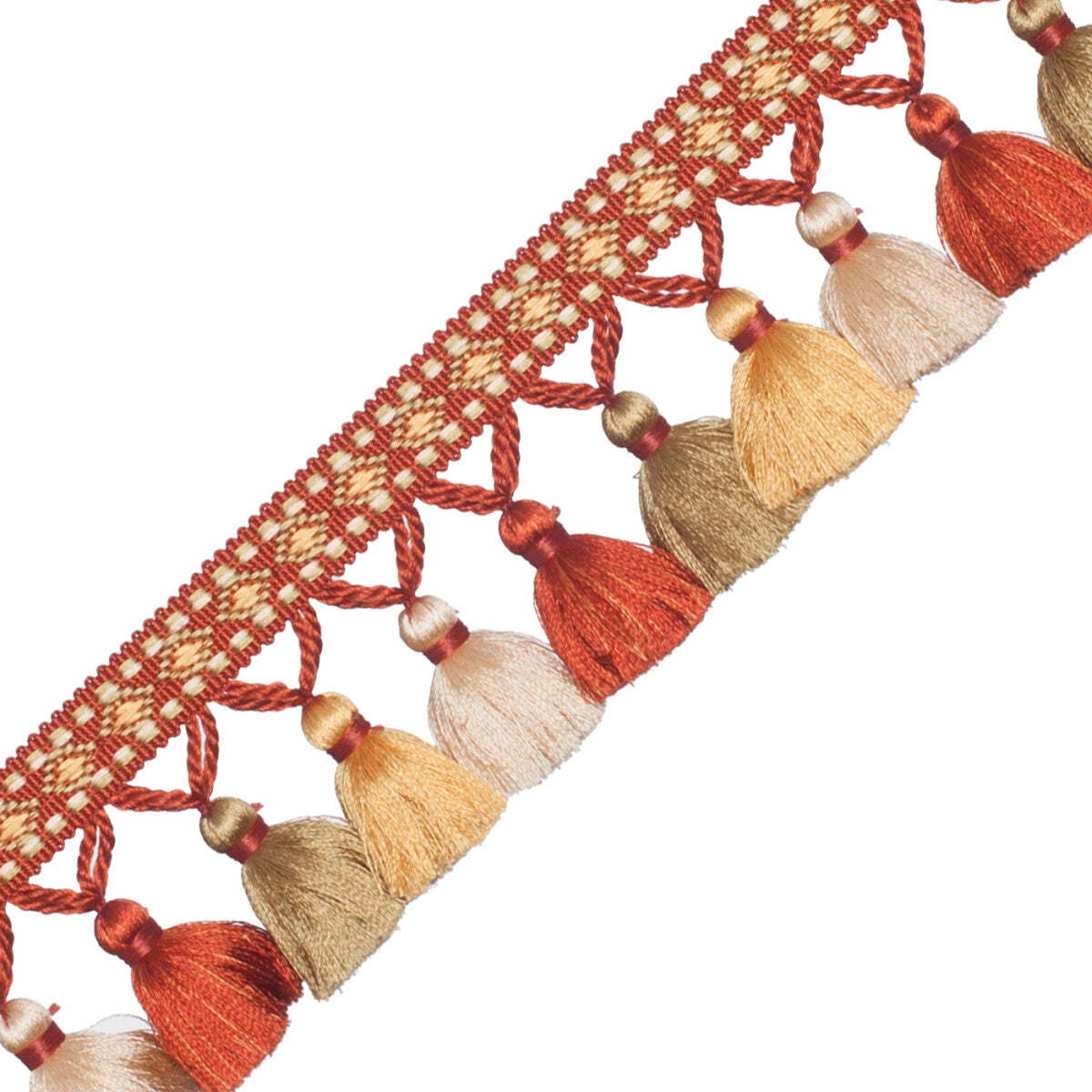 Palais Tassel Fringe Trim by Samuel & Sons in Terra