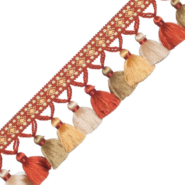 Palais Tassel Fringe Trim by Samuel & Sons in Terra