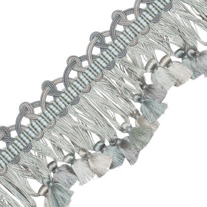 Palais Scalloped Tassel Fringe Trim by Samuel & Sons in Minerale