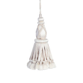 Palais Key Tassel Trim by Samuel & Sons in Perle