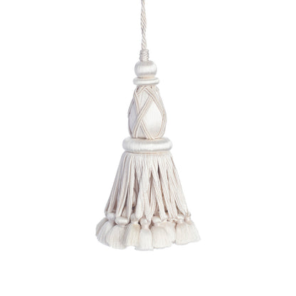 Palais Key Tassel Trim by Samuel & Sons in Perle