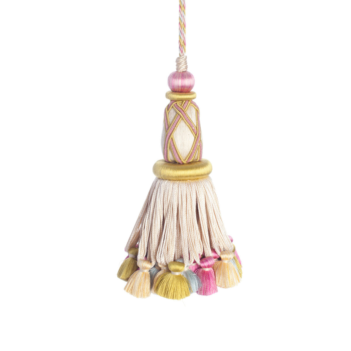 Palais Key Tassel Trim by Samuel & Sons in Jardin