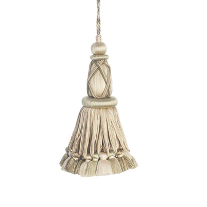Palais Key Tassel Trim by Samuel & Sons in Vert