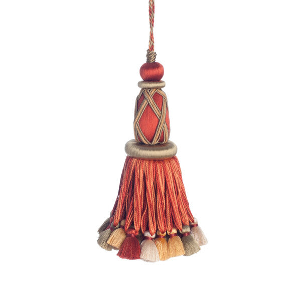 Palais Key Tassel Trim by Samuel & Sons in Terra