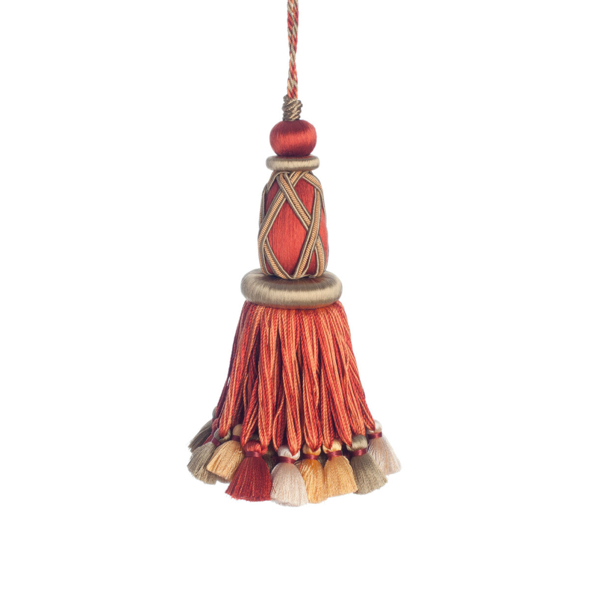 Palais Key Tassel Trim by Samuel & Sons in Terra