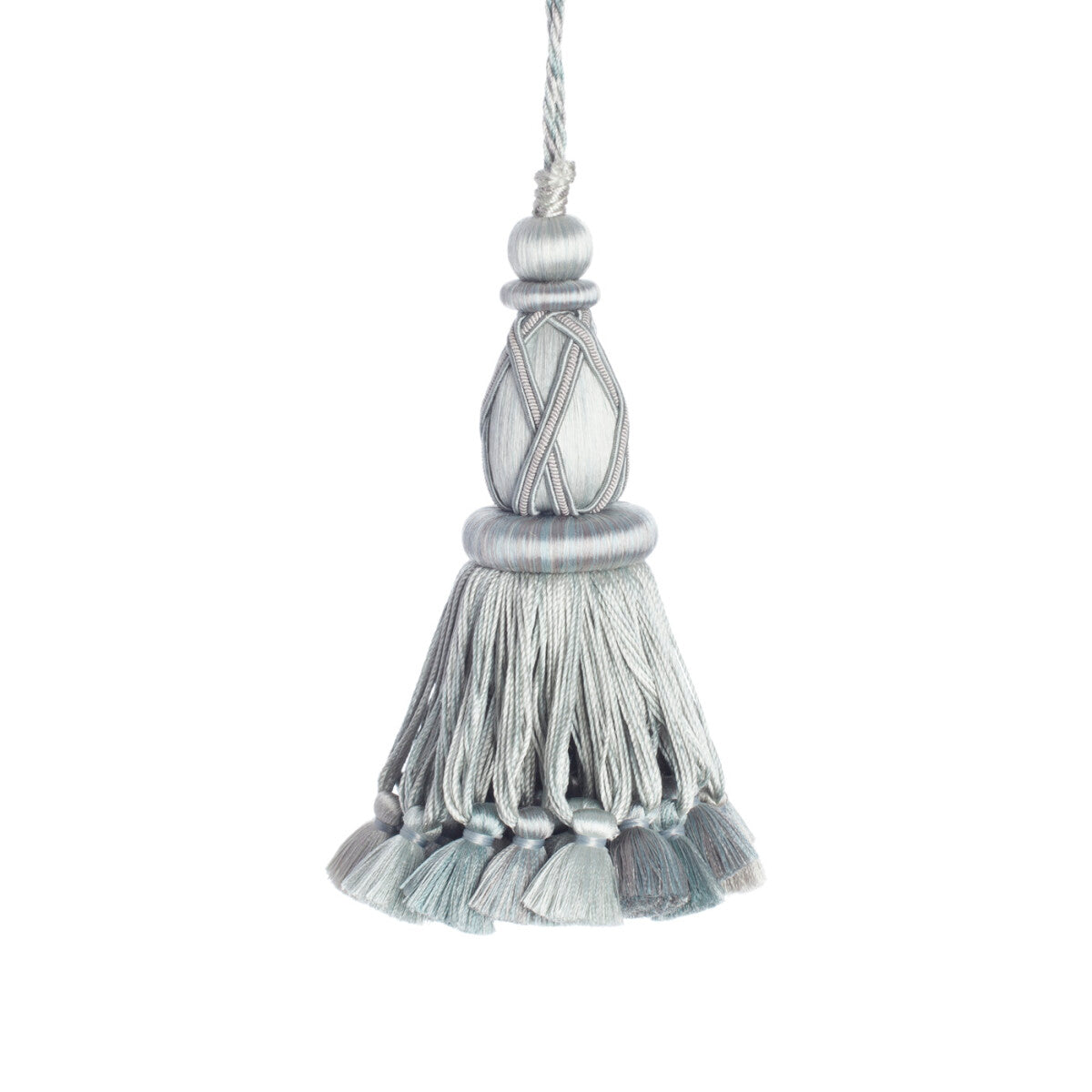 Palais Key Tassel Trim by Samuel & Sons in Minerale
