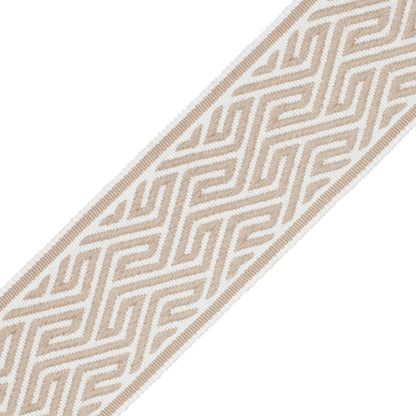 Labyrinth Border Trim by Samuel & Sons in Travertine
