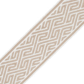 Labyrinth Border Trim by Samuel & Sons in Travertine