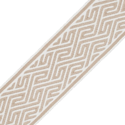Labyrinth Border Trim by Samuel & Sons in Travertine