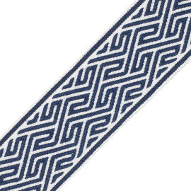 Labyrinth Border Trim by Samuel & Sons in Midnight