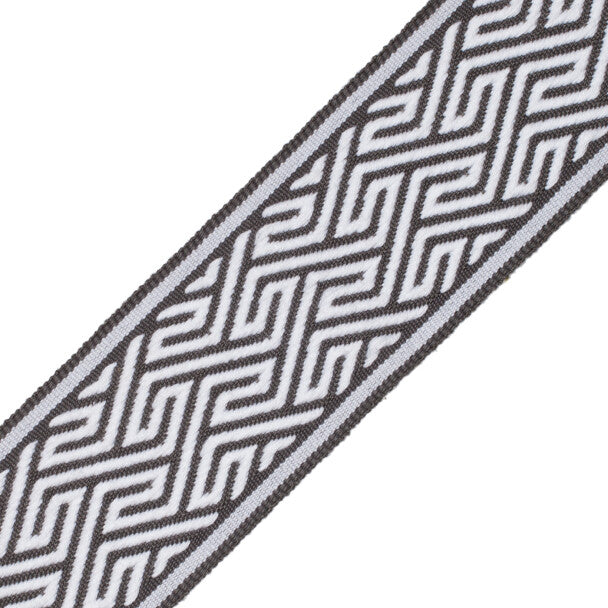 Labyrinth Border Trim by Samuel & Sons in Graphite