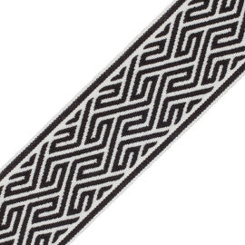 Labyrinth Border Trim by Samuel & Sons in Onyx