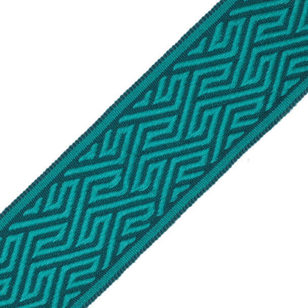 Labyrinth Border Trim by Samuel & Sons in Azure