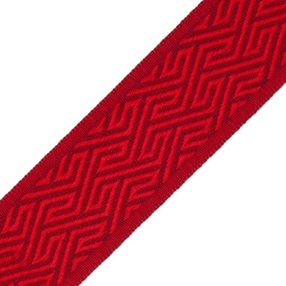 Labyrinth Border Trim by Samuel & Sons in Ruby