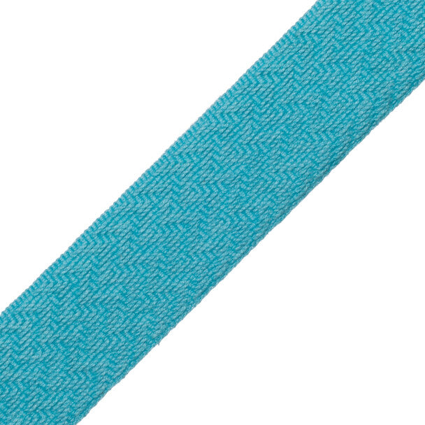 Seychelles Chevron Border Trim by Samuel & Sons in Aquamarine