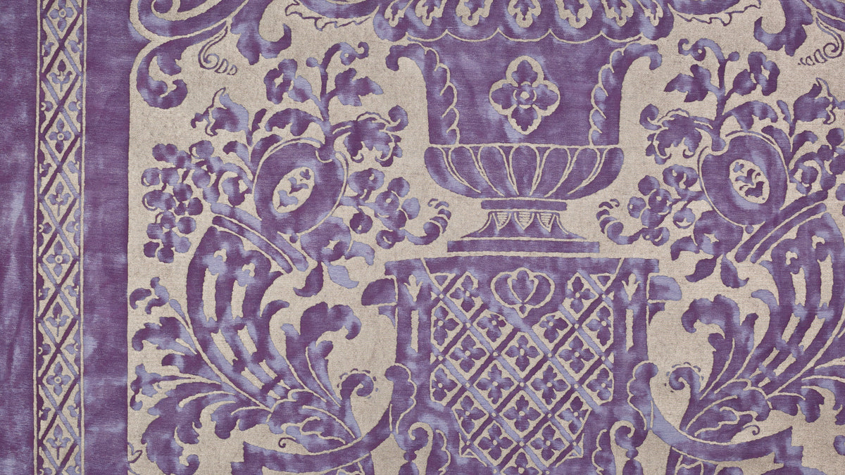 Carnavalet Royal purple & silvery gold