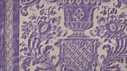 Carnavalet Royal purple & silvery gold
