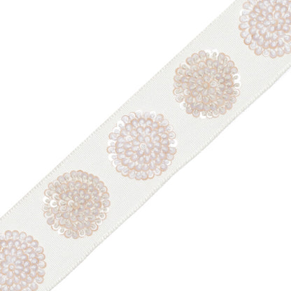 Astra Embroidered Border Trim by Samuel & Sons in Ivory