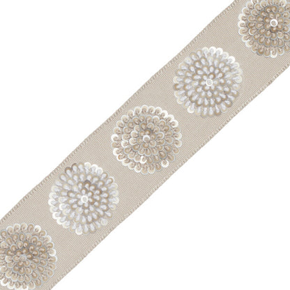 Astra Embroidered Border Trim by Samuel & Sons in Acanthus