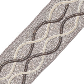 Charmer Embroidered Border Trim by Samuel & Sons in Twilight