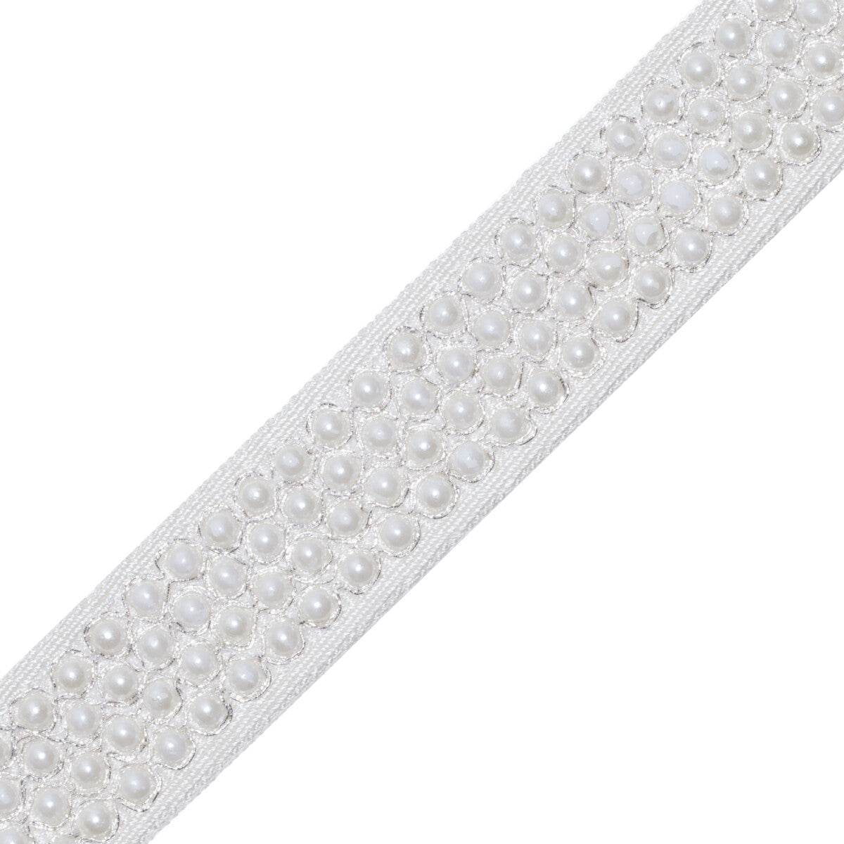 Juliette Pearl Border Trim by Samuel & Sons in Pearl