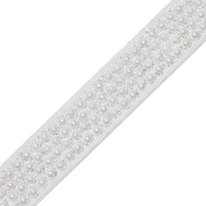 Juliette Pearl Border Trim by Samuel & Sons in Pearl