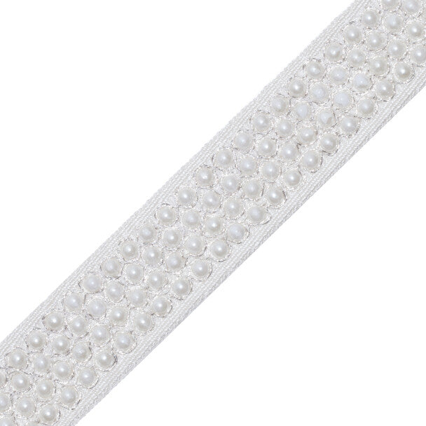 Juliette Pearl Border Trim by Samuel & Sons in Pearl