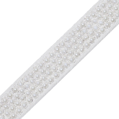 Juliette Pearl Border Trim by Samuel & Sons in Pearl