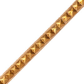 5/8" Orion Studded Border Trim by Samuel & Sons in Gold
