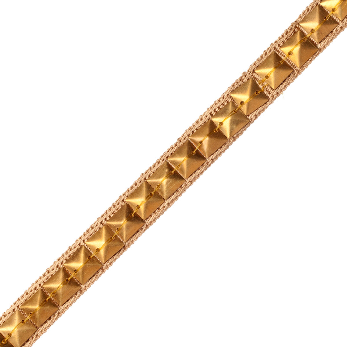5/8" Orion Studded Border Trim by Samuel & Sons in Gold